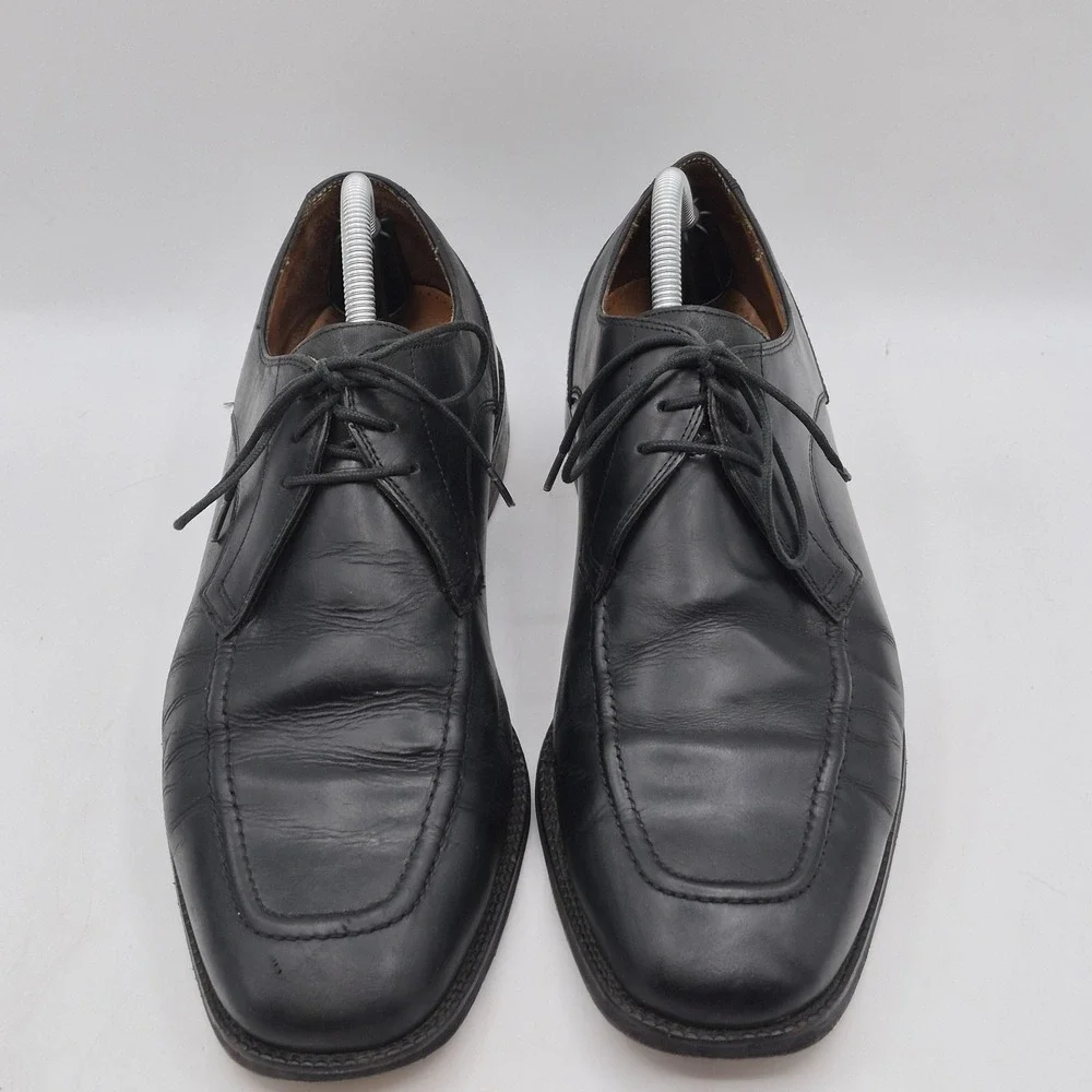 Cole Haan Shoes Mens Size 11 Black Leather Lace Up Dress‎ Derby Apron Toe C07140
